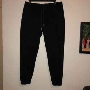 Cuffed Chino black pants